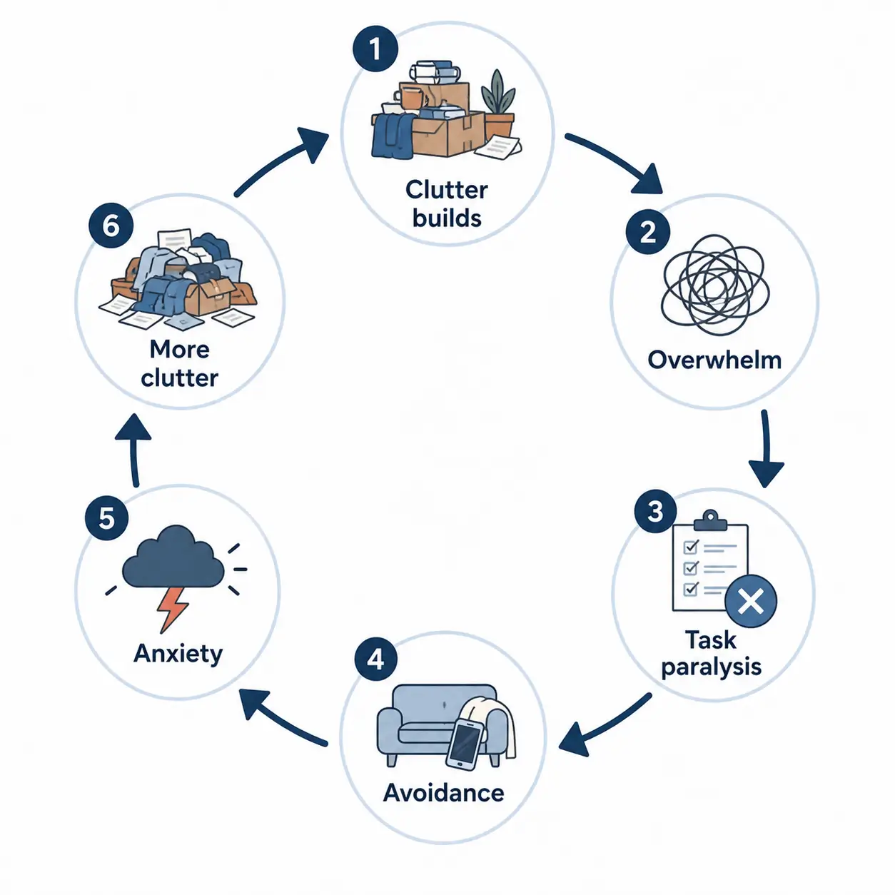 adhd clutter anxiety