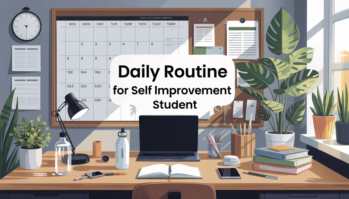 daily routine for self improvement student