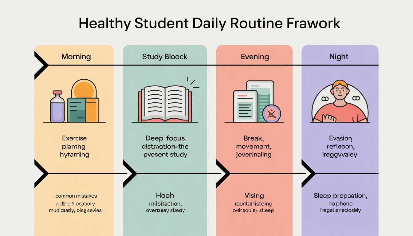 daily routine for self improvement student