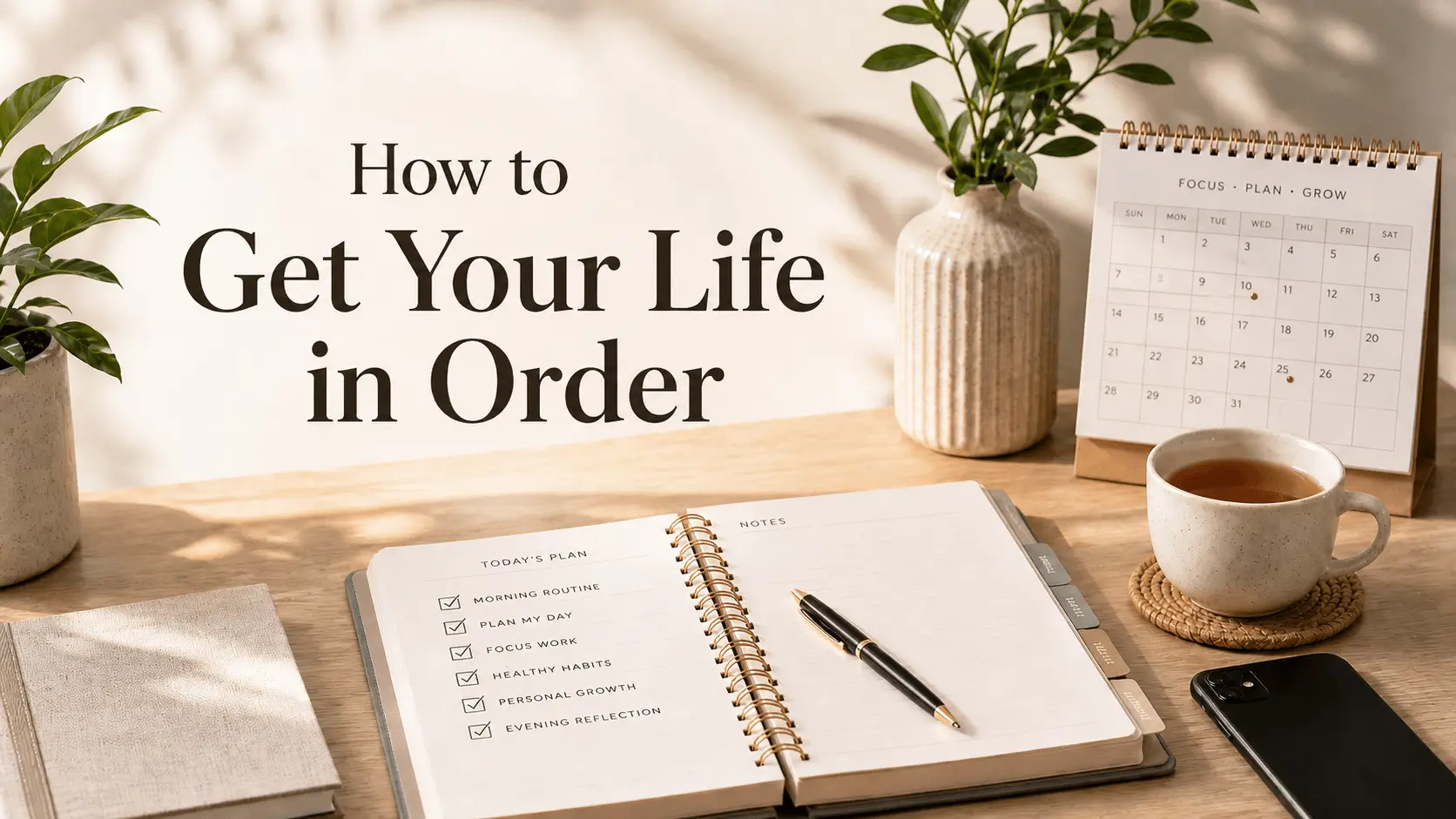how do i get my life in order
