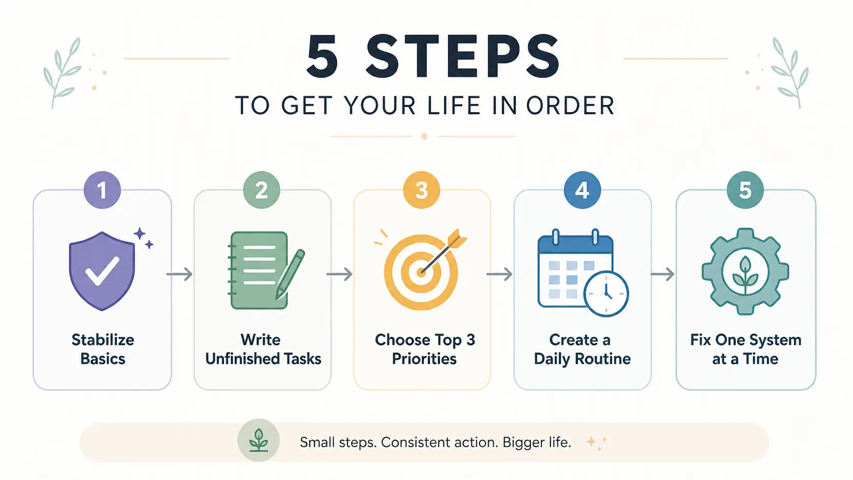 how do i get my life in order