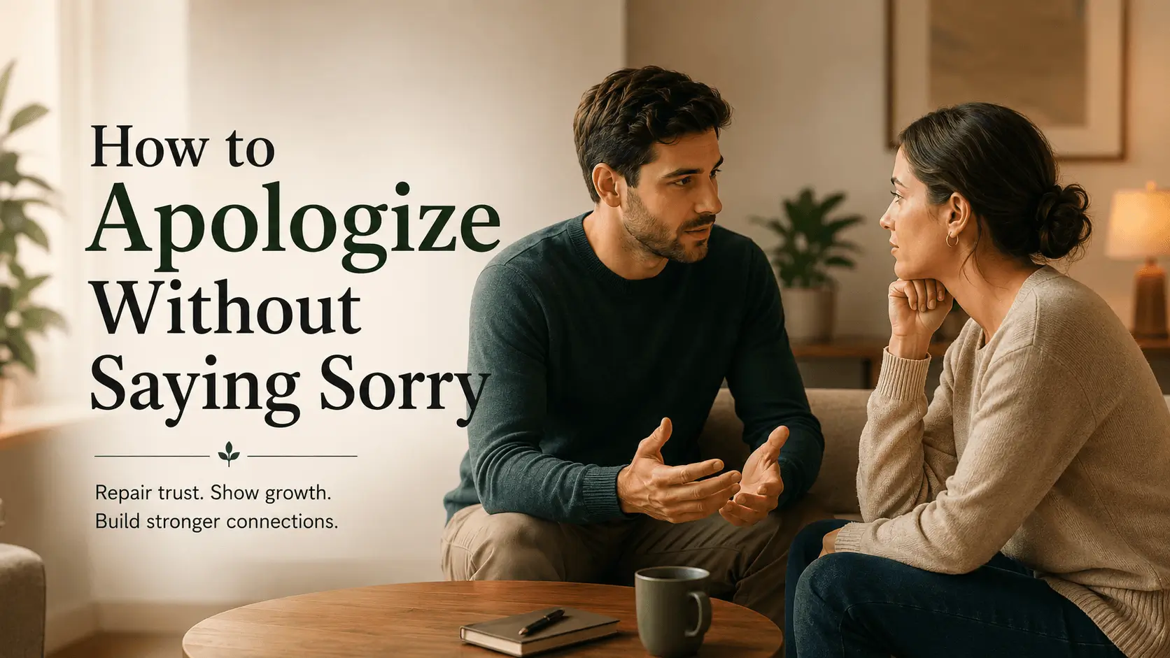 how to apologize without saying sorry