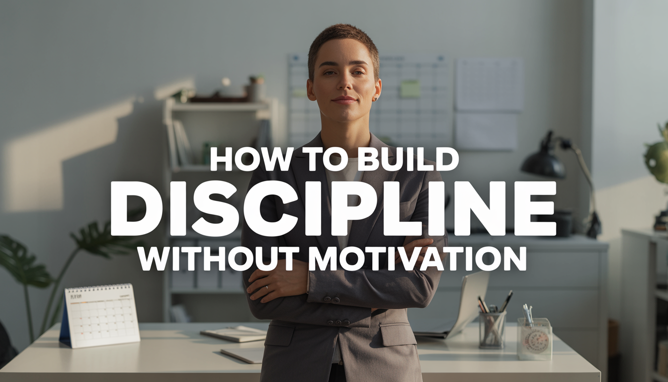 how to build discipline without motivation