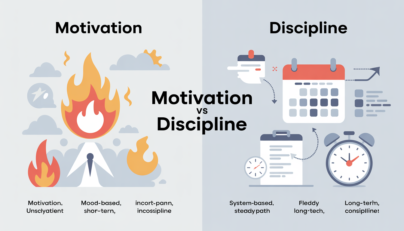 how to build discipline without motivation