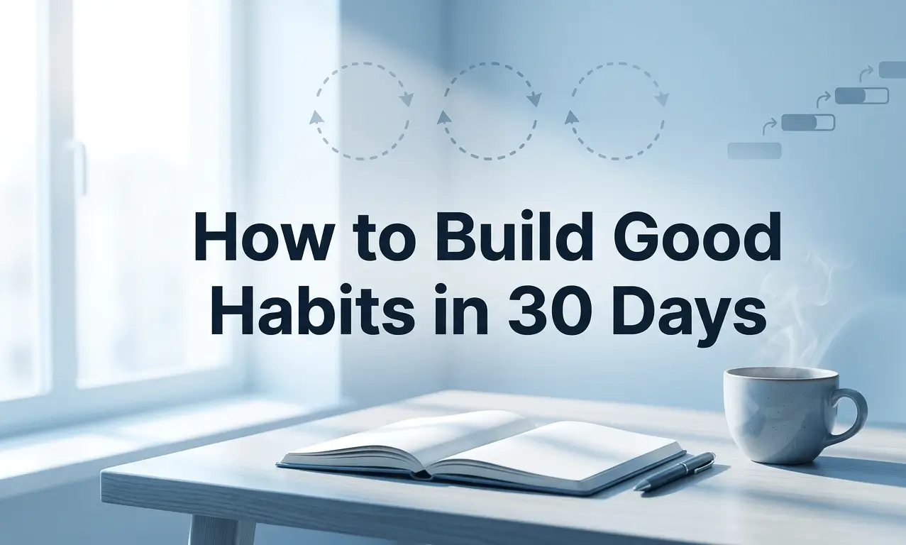 how to build good habits in 30 days