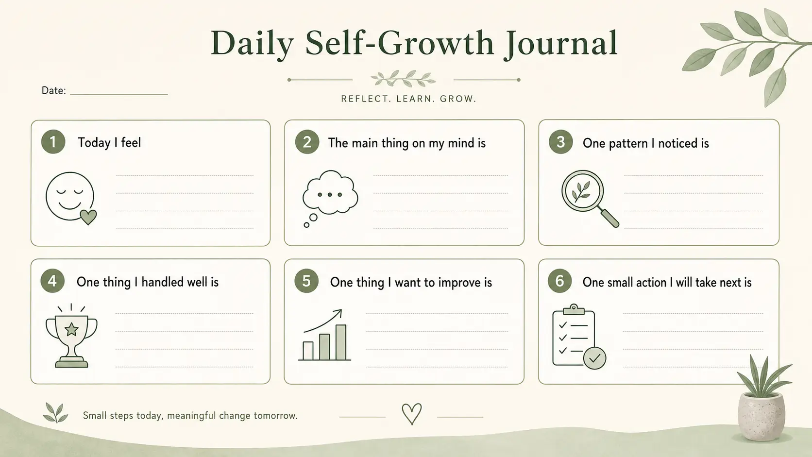 how to journal for self-growth