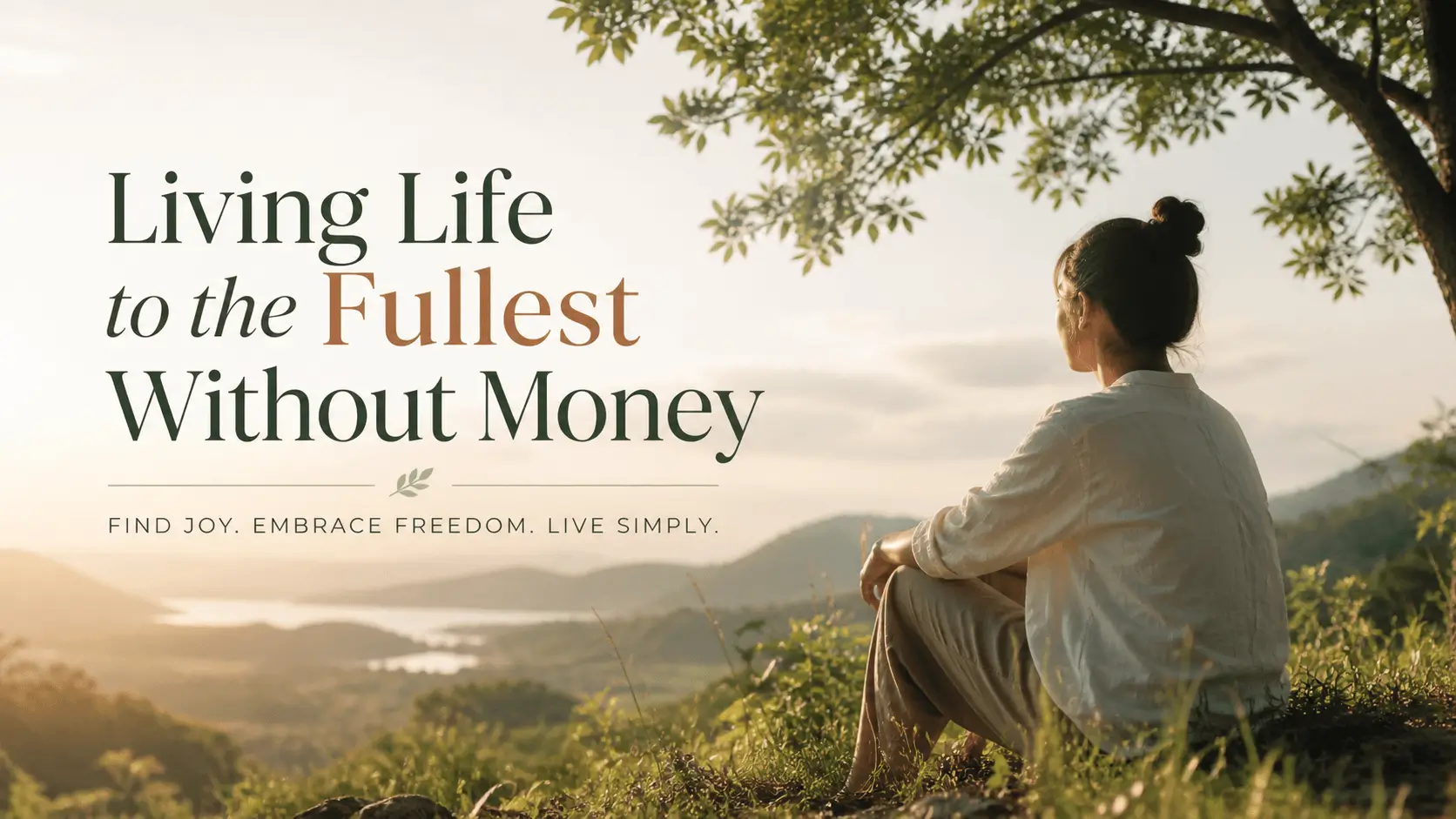 how to live life to the fullest without money