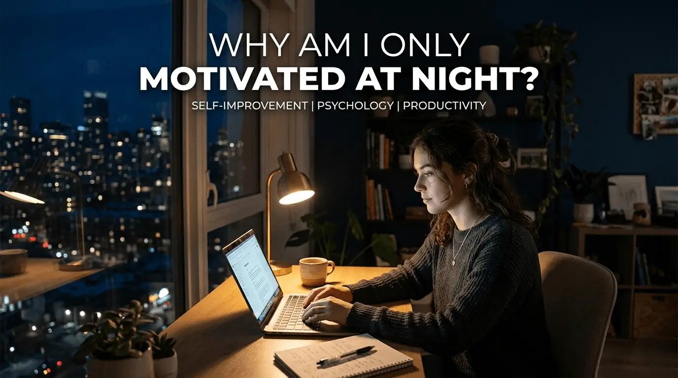 why am i only motivated at night