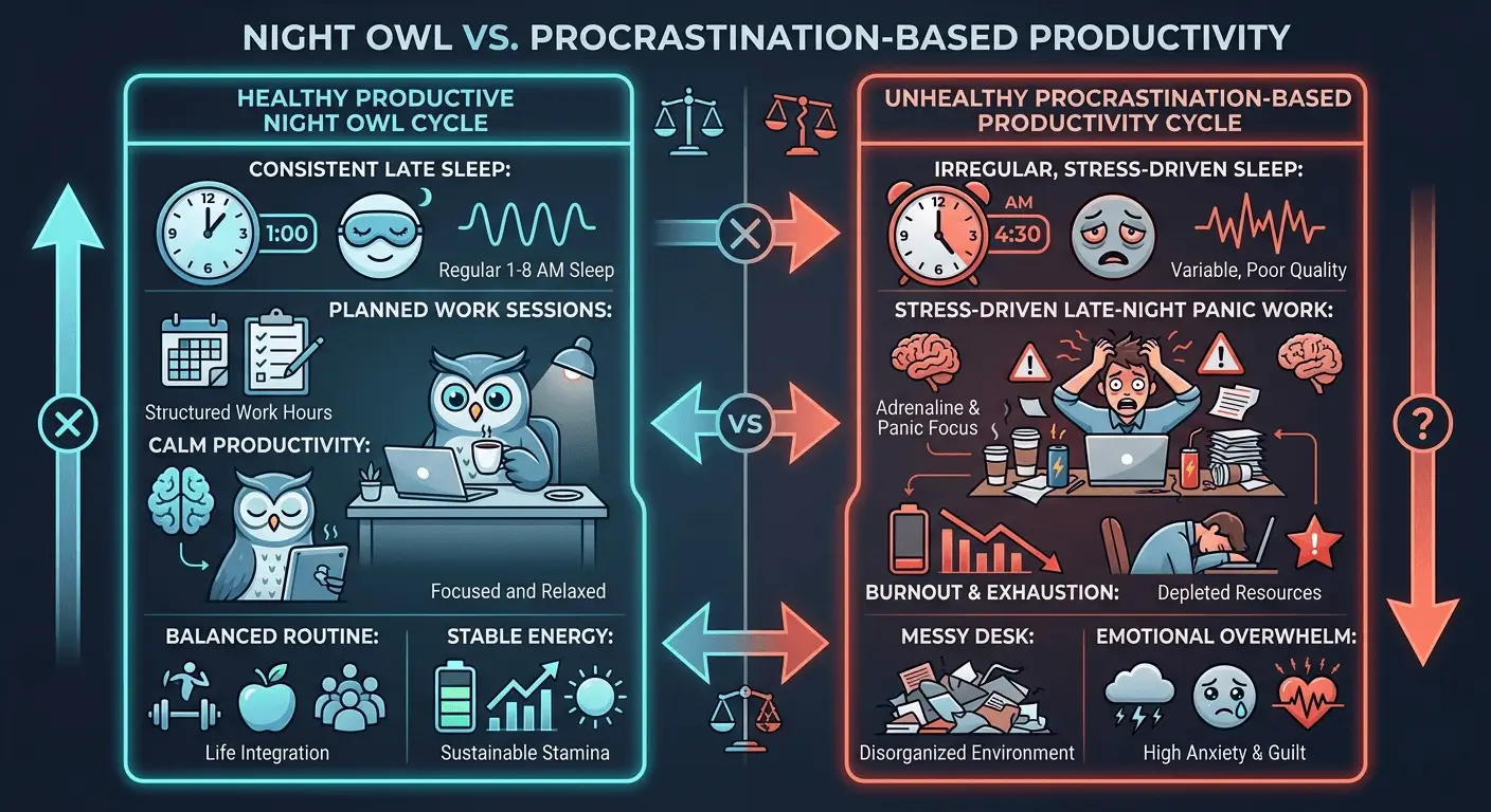 why am i only motivated at night