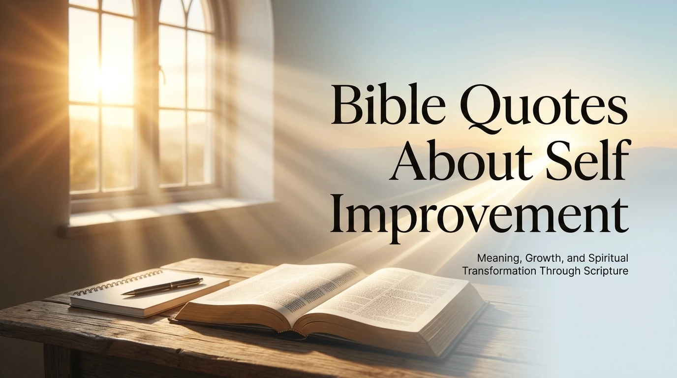 bible quotes about self improvement