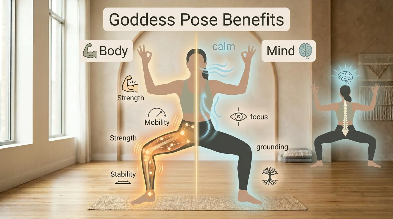 goddess pose