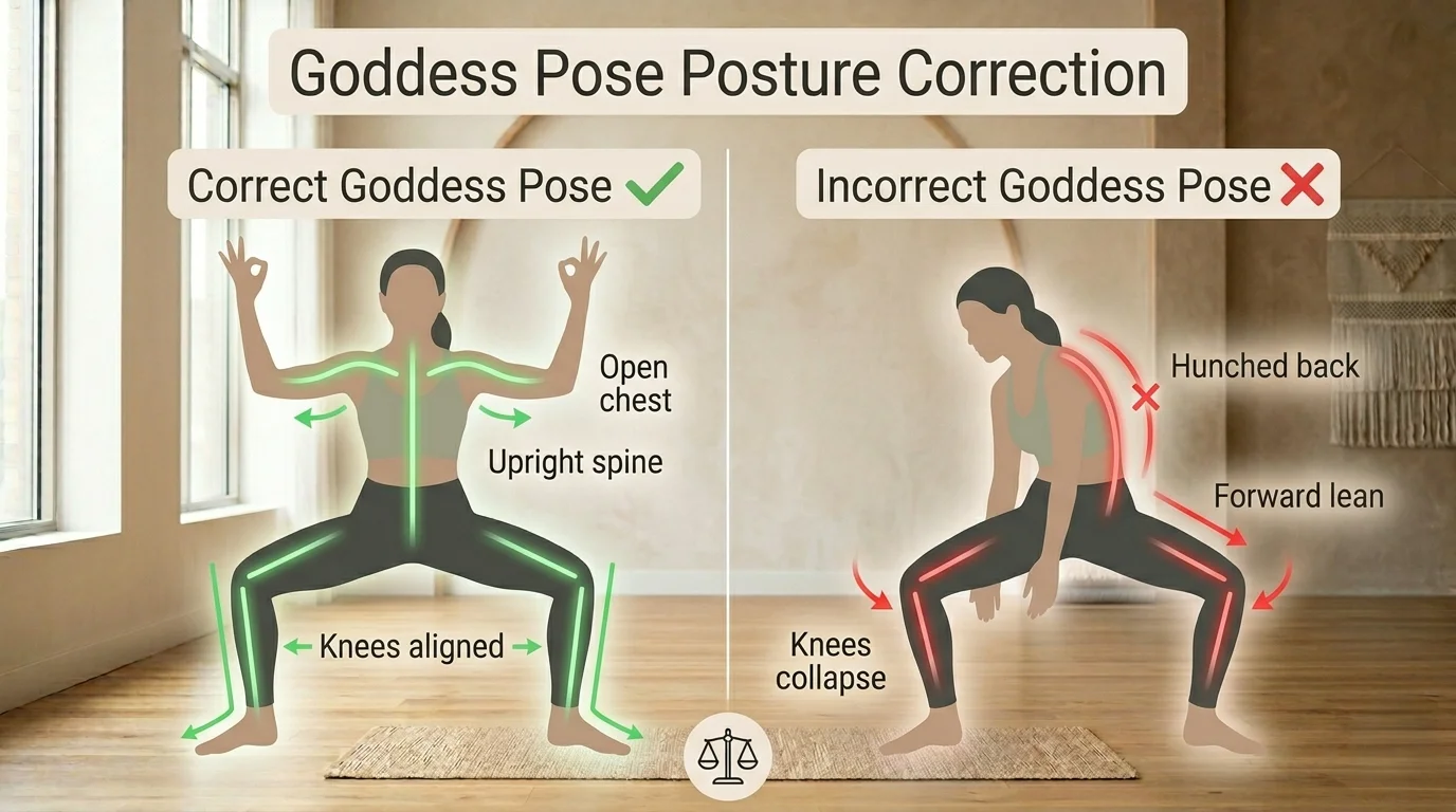 goddess pose
