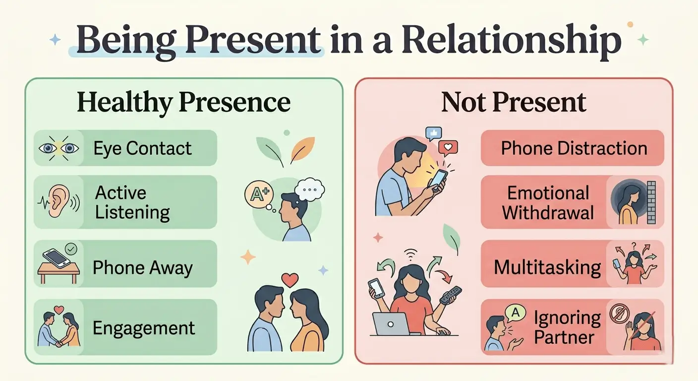 how to be present in a relationship