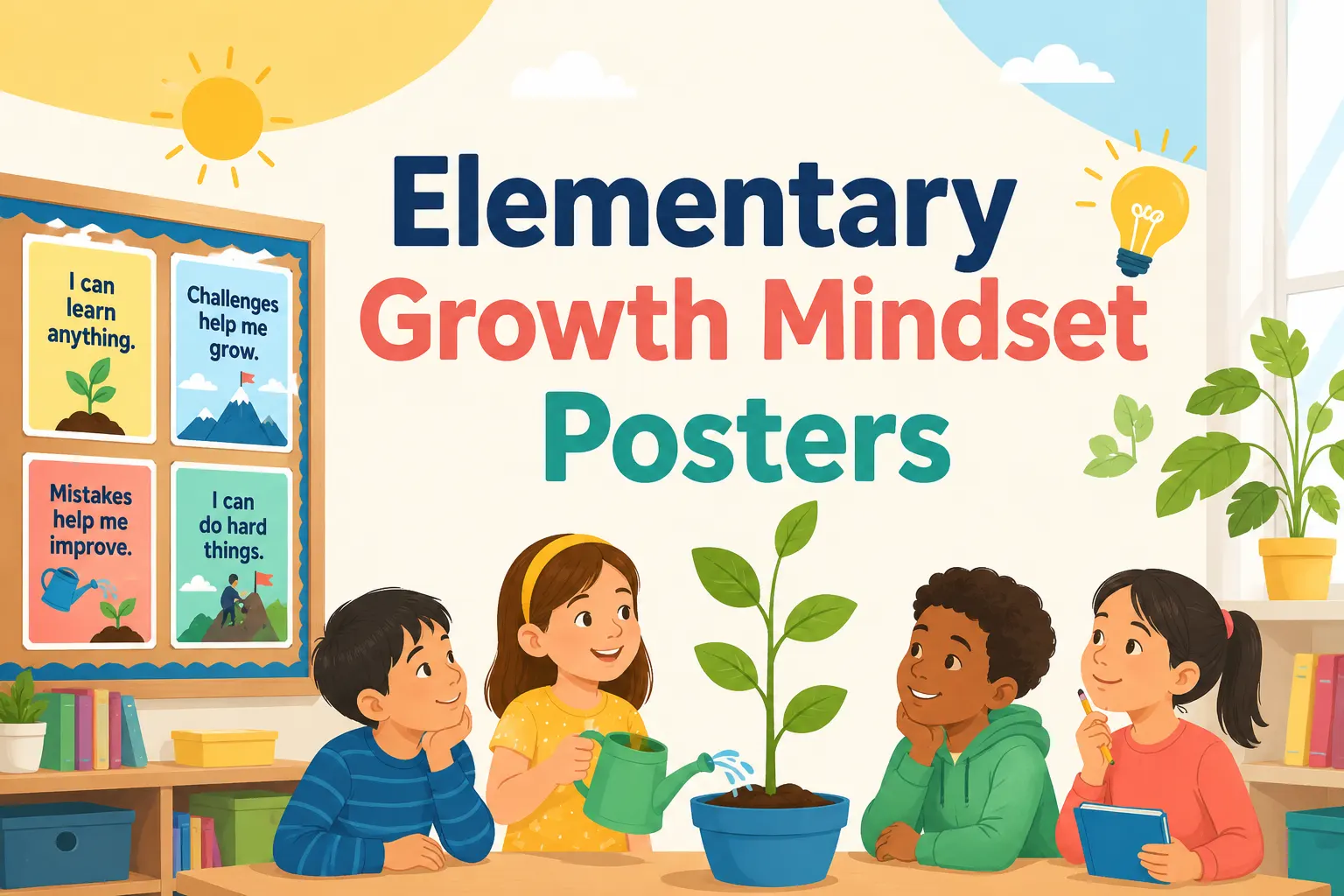 elementary growth mindset posters