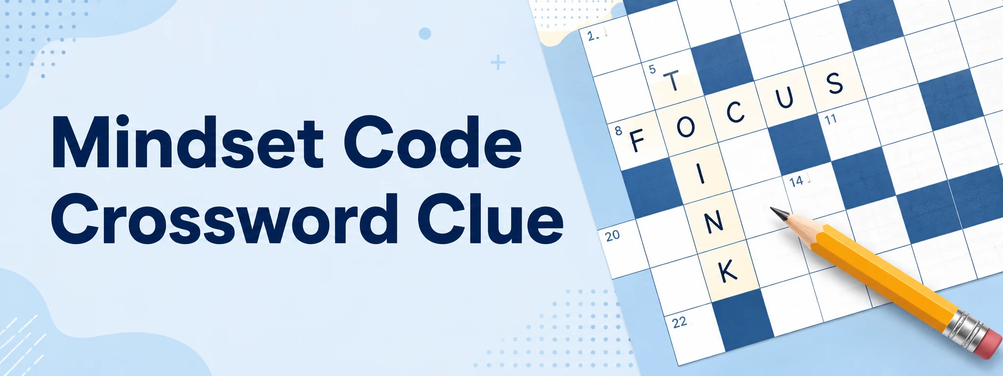 mindset code crossword clue