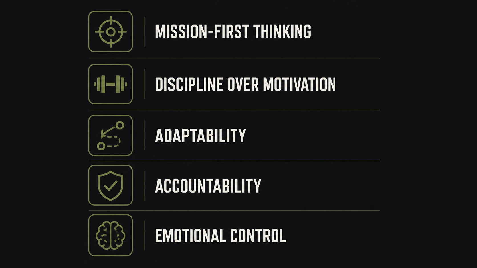 special operations mindset